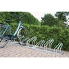 Bicycle rack, frame, one-sided L105mm 3 bicycle parking points, galvanised